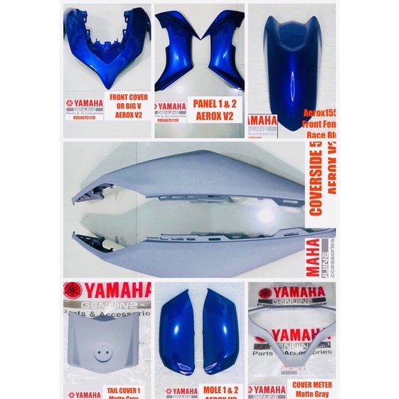 Fairings Set For Aerox V2 Bbp AEROX V2 New Gen BRW YAMAHA GENUINE