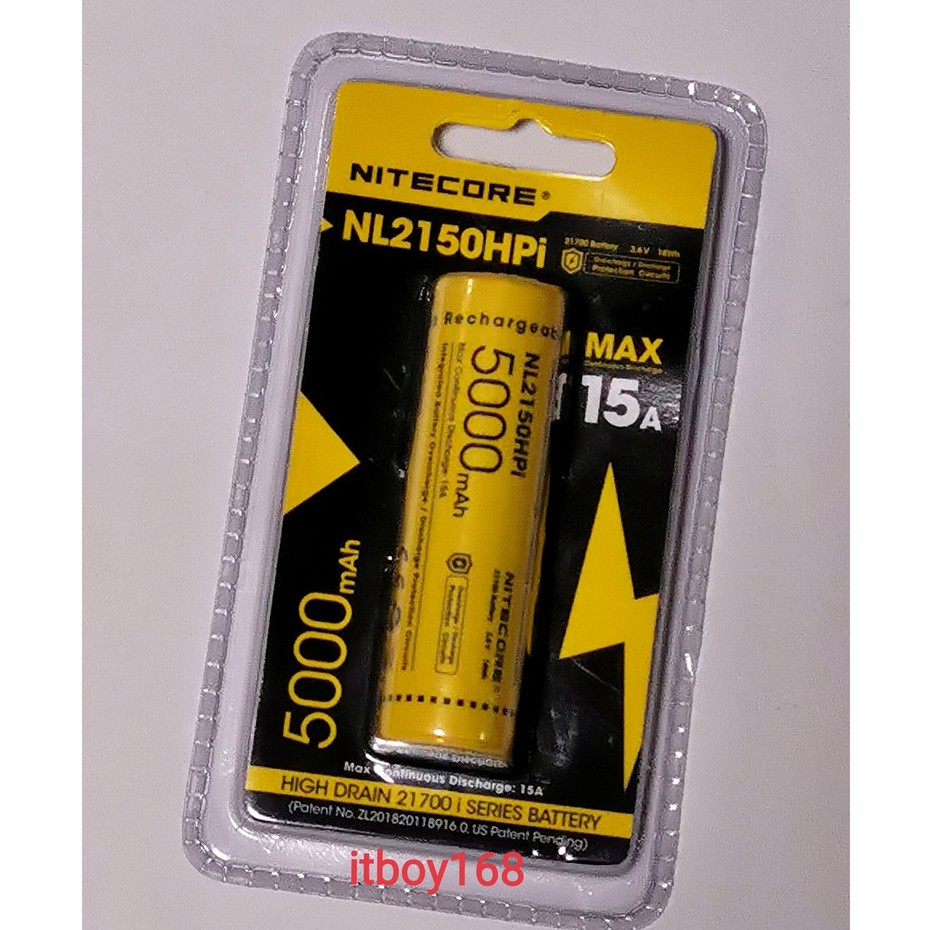 Nitecore Nl Hpi Mah A Max Output Li Ion Rechargeable