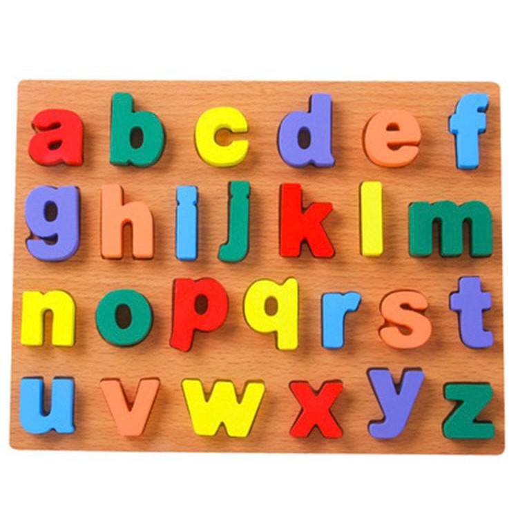 Bollie Baby Wooden Alphabets Number Shapes Puzzle Montessori Learning