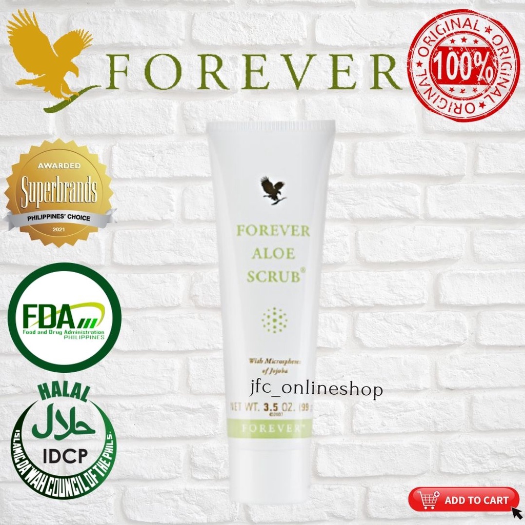 Authenntic Forever Aloe Scrub 99g Shopee Philippines