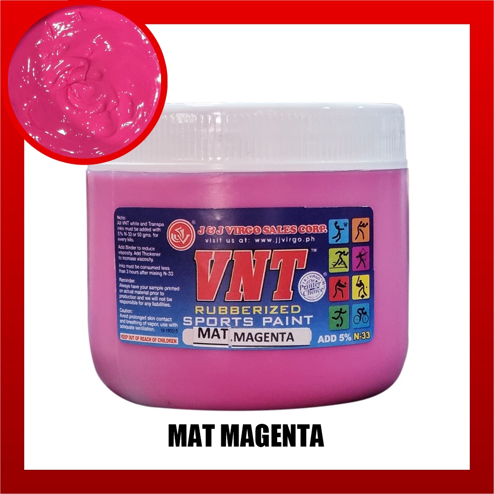 J J Virgo Sales Corp VNT Mat Colored 500g Silkscreen Printing Textile