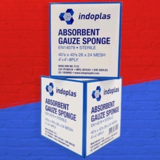 Indoplas Absorbent Gauze Sponge Sold Per Box Shopee Philippines