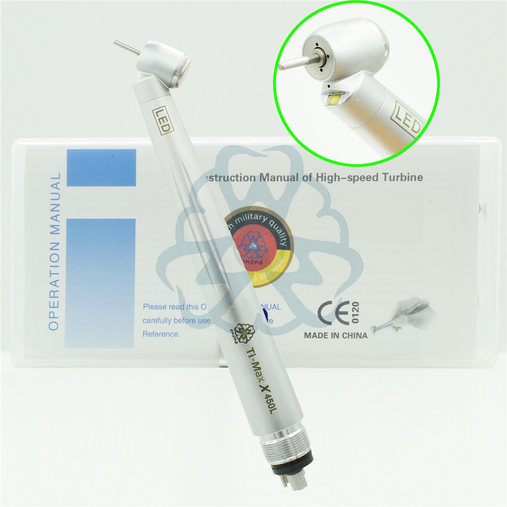 Anti Retraction System Dentist Dental 45 Degree High Speed Turbine