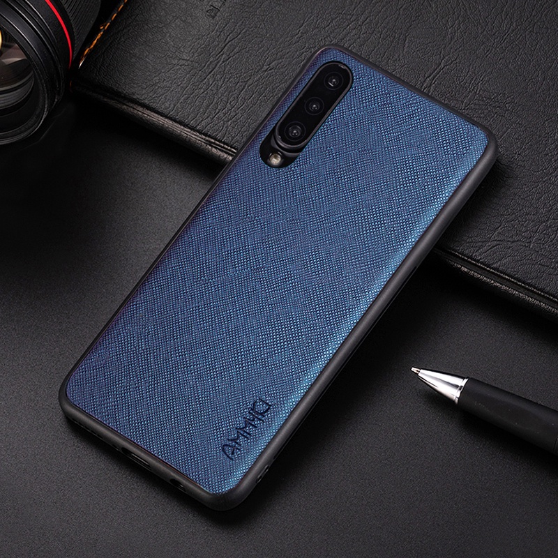 Cross Pattern Pu Leather Cover Casing Xiaomi Mi 9 SE Pro Lite