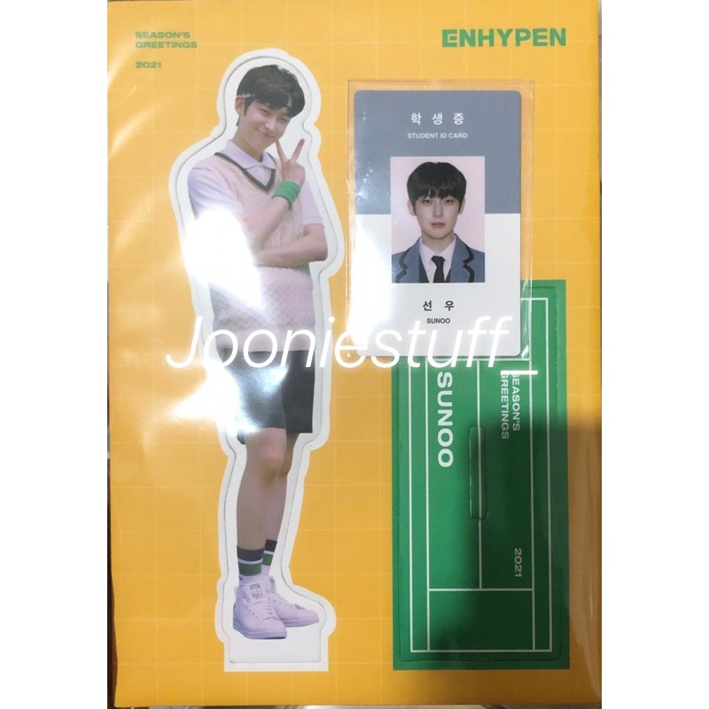 Season Greeting Enhypen Sunoo Id Card And Standee Shopee Philippines