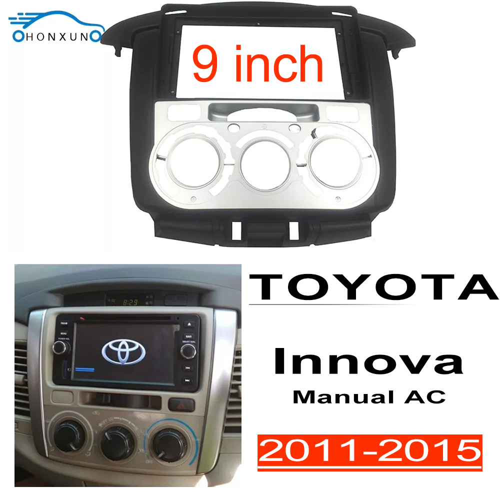 EOENKK 2din Stereo Panel Fit For TOYOTA Innova 2011 2015 9 Inch Head