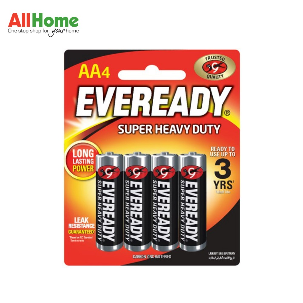 EVEREADY 1215 B4 Super Heavy Duty Black AA Battery 4S Shopee Philippines