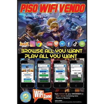 Piso Wifi Tarpaulin For Ado And LPB Software Shopee Philippines