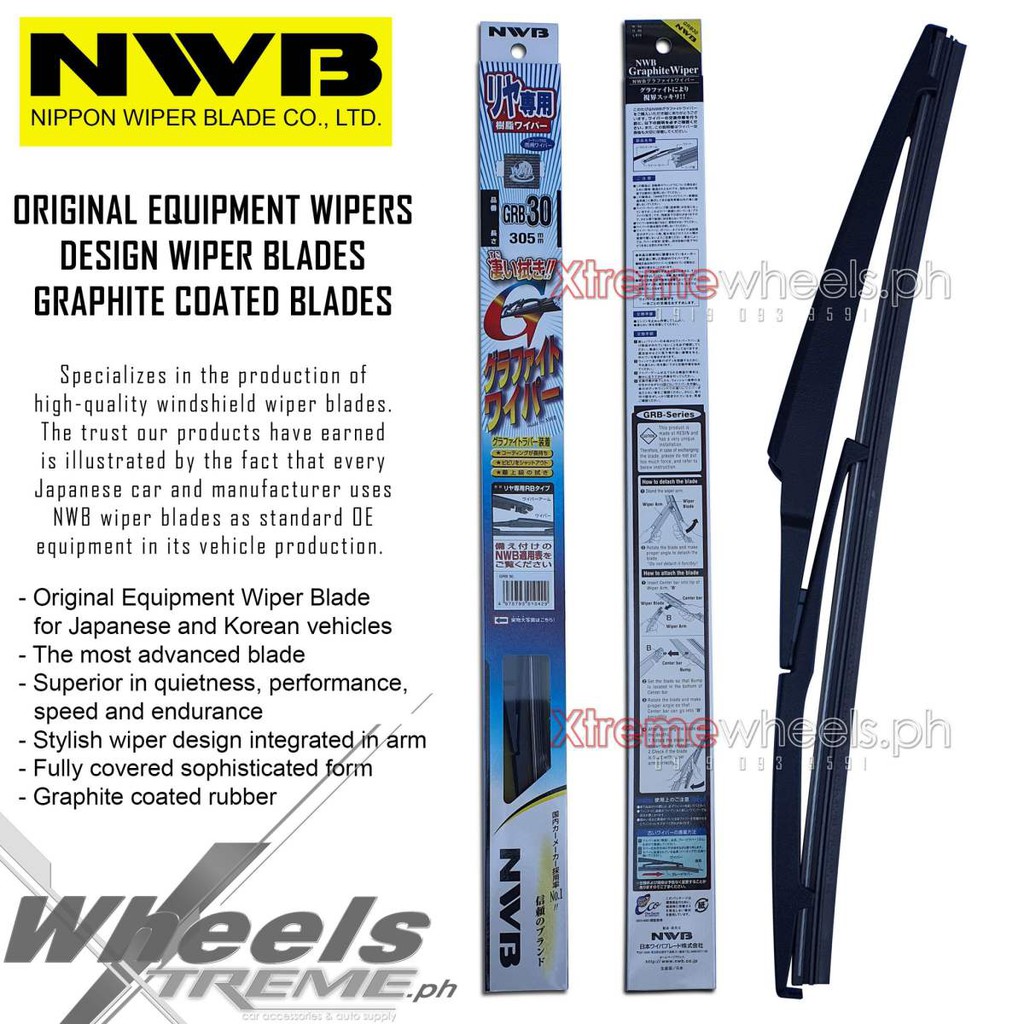 Mitsubishi Xpander Japan Made Rear Wiper Blade NWB 12inches Shopee