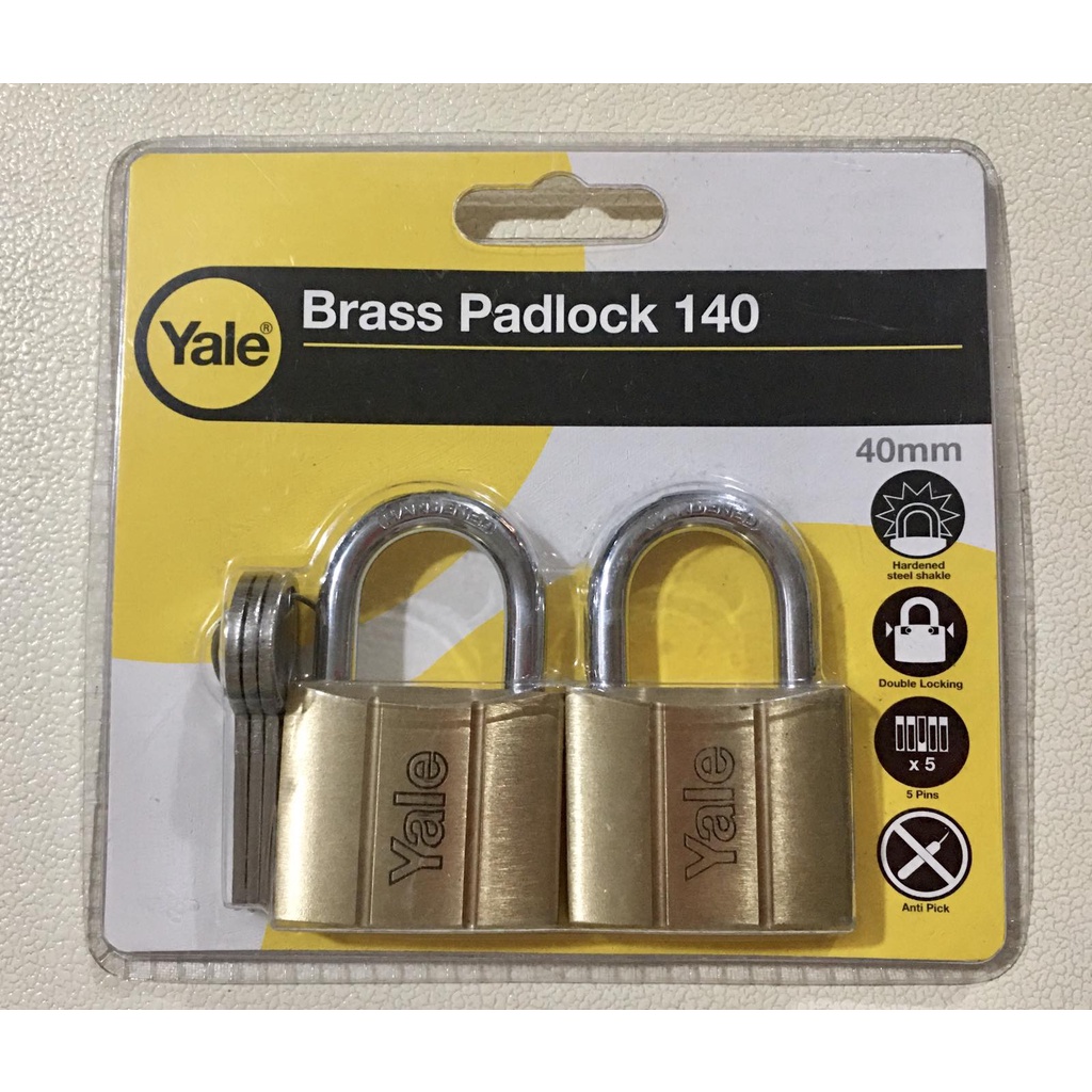 Yale Brass Padlock V Set Of Mm Mm Mm And Mm Shopee