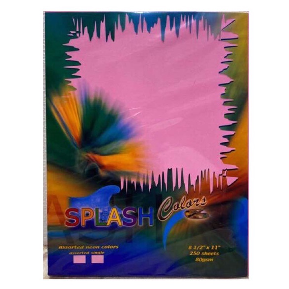 Splash Colored Paper Short G Pcs Rm Shopee Philippines