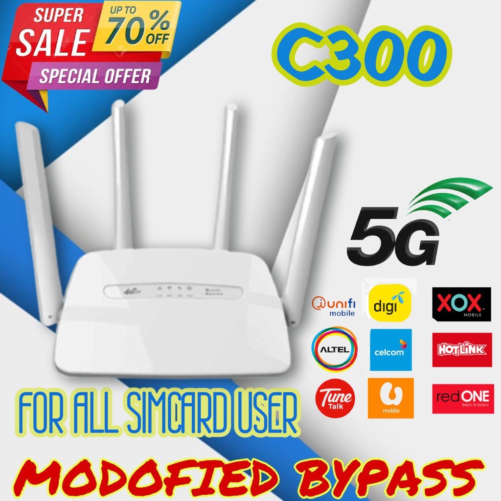 MODIFIED BYPASS CPE C300 RS860 RS980 2021 Modified 4G LTE CPE Router