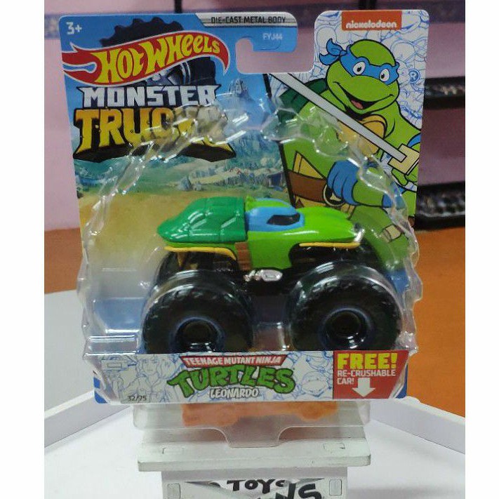 HOT WHEELS MONSTER TRUCKS TURTLES LEONARDO Shopee Philippines