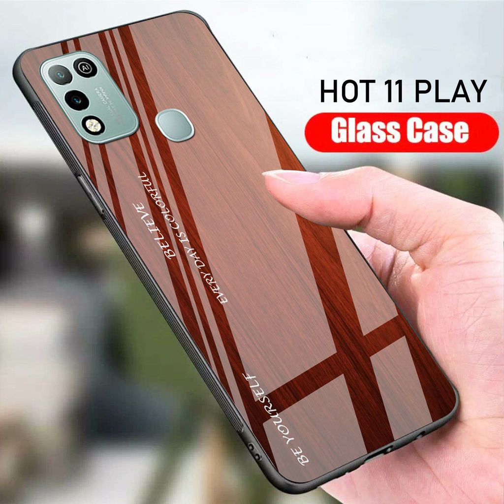 A Softcase Glass Glass Case Infinix Hot Play Case Hp Infinix