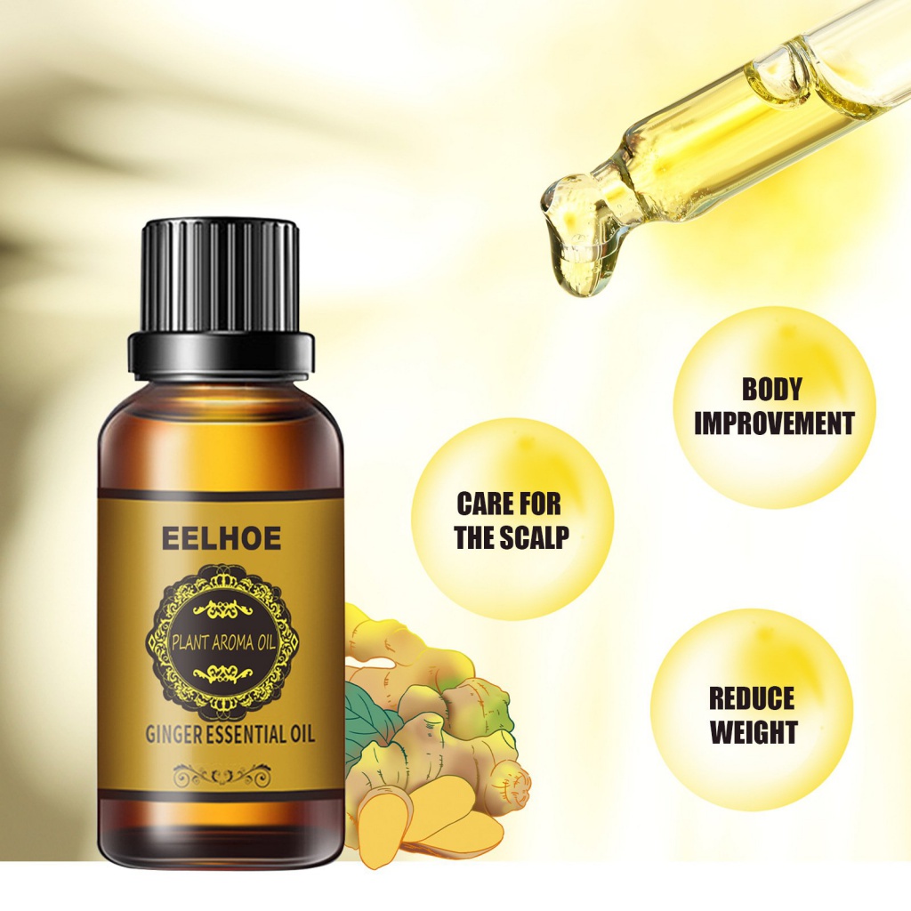 Eelhoe Ginger Essential Oil Firming Slimming Big Belly Massage Shaping