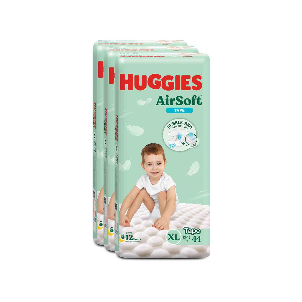 Huggies Airsoft Tape Diapers Xl Pcs X Packs Pcs Shopee