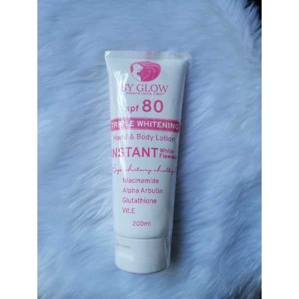 Sy Glow Triple Whitening Lotion SPF80 200ml Shopee Philippines