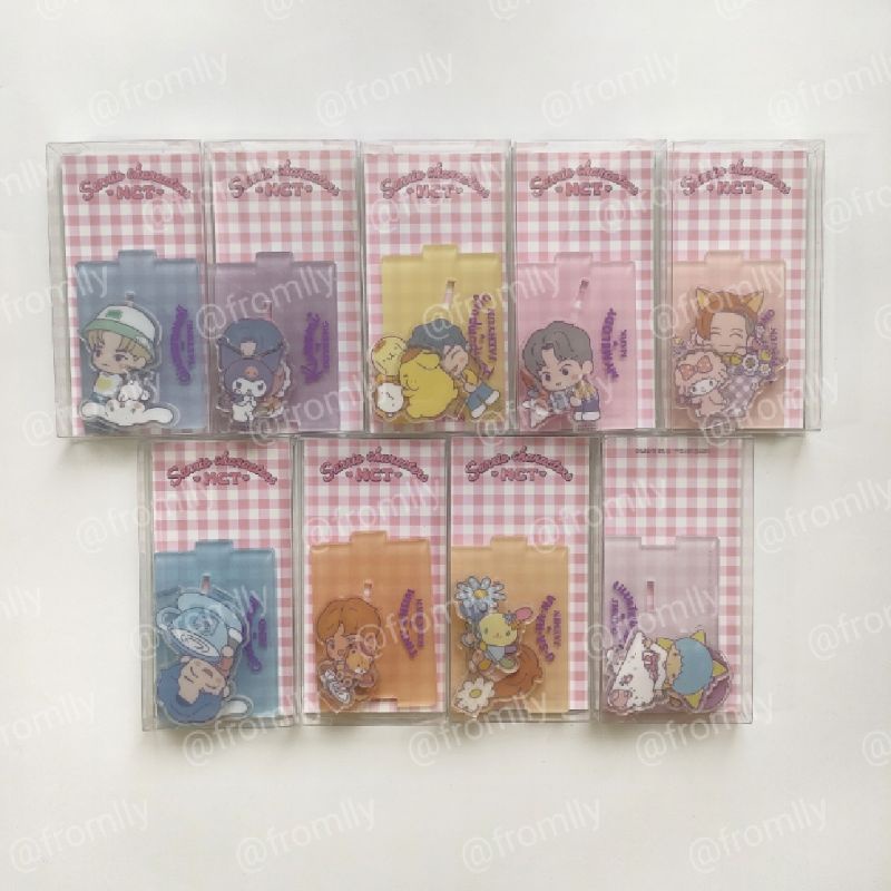 Ready Nct X Sanrio Acrylic Stand Set Taeil Johnny Taeyong Yuta Kun