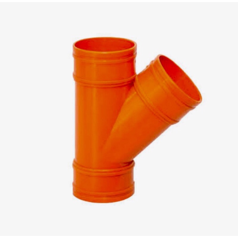 Orange Sanitary Pipe Wye Emerald Neltex Atlanta Unidex