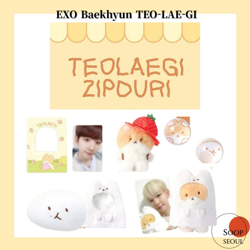 BAEKHYUN TEO LAE GI MD Collectbook Ghost Photocard Teolaegi Plush