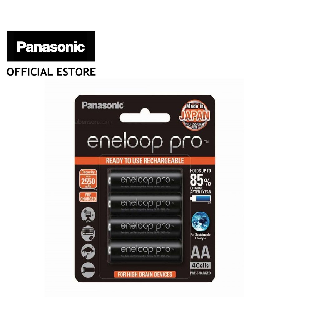 Panasonic Bk Hcce Bt Eneloop Pro Aa High Drain Pcs Rechargeable