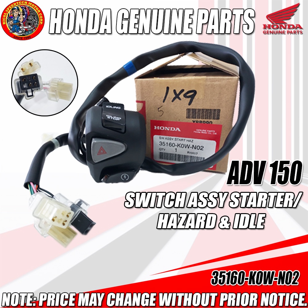 Adv Switch Assy Starter Hazard Idle Hpi Genuine K W N