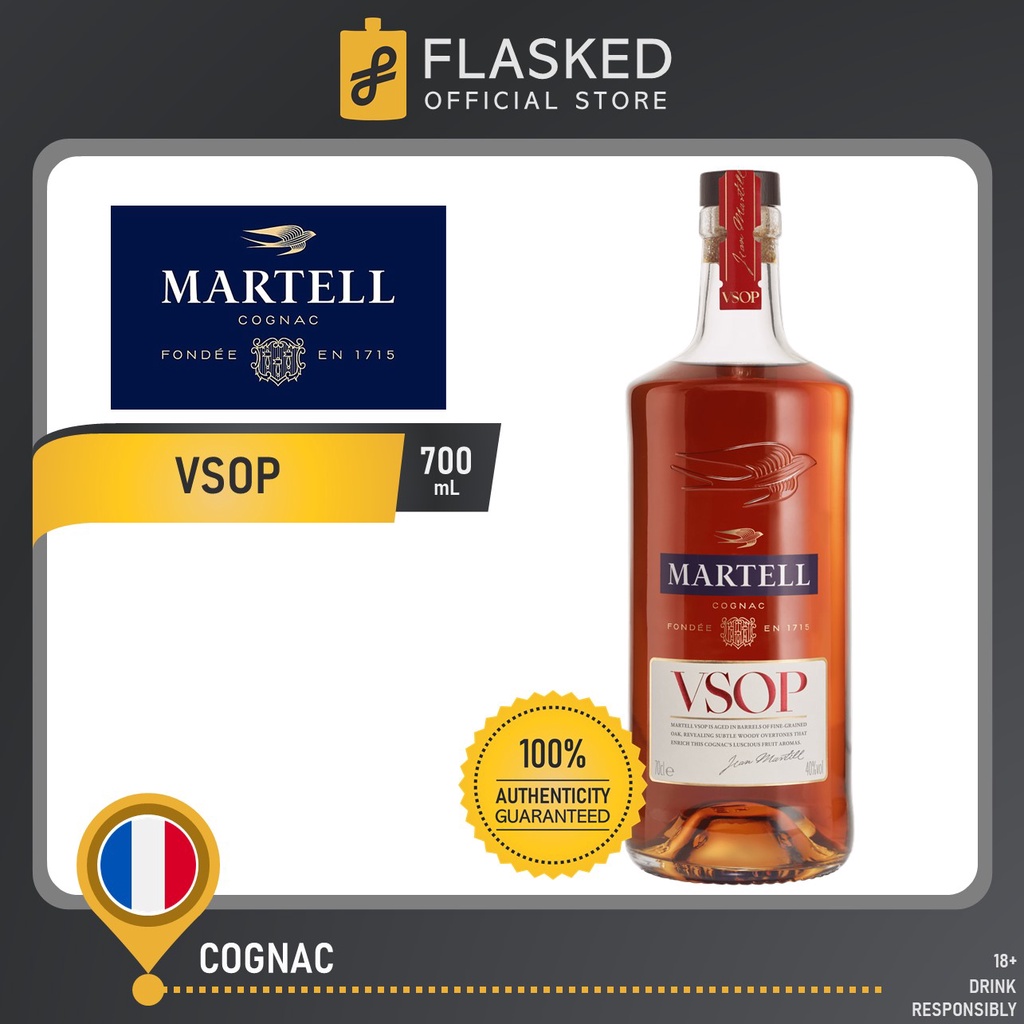 Martell Vsop Aged In Red Barrels Cognac Ml Shopee Philippines