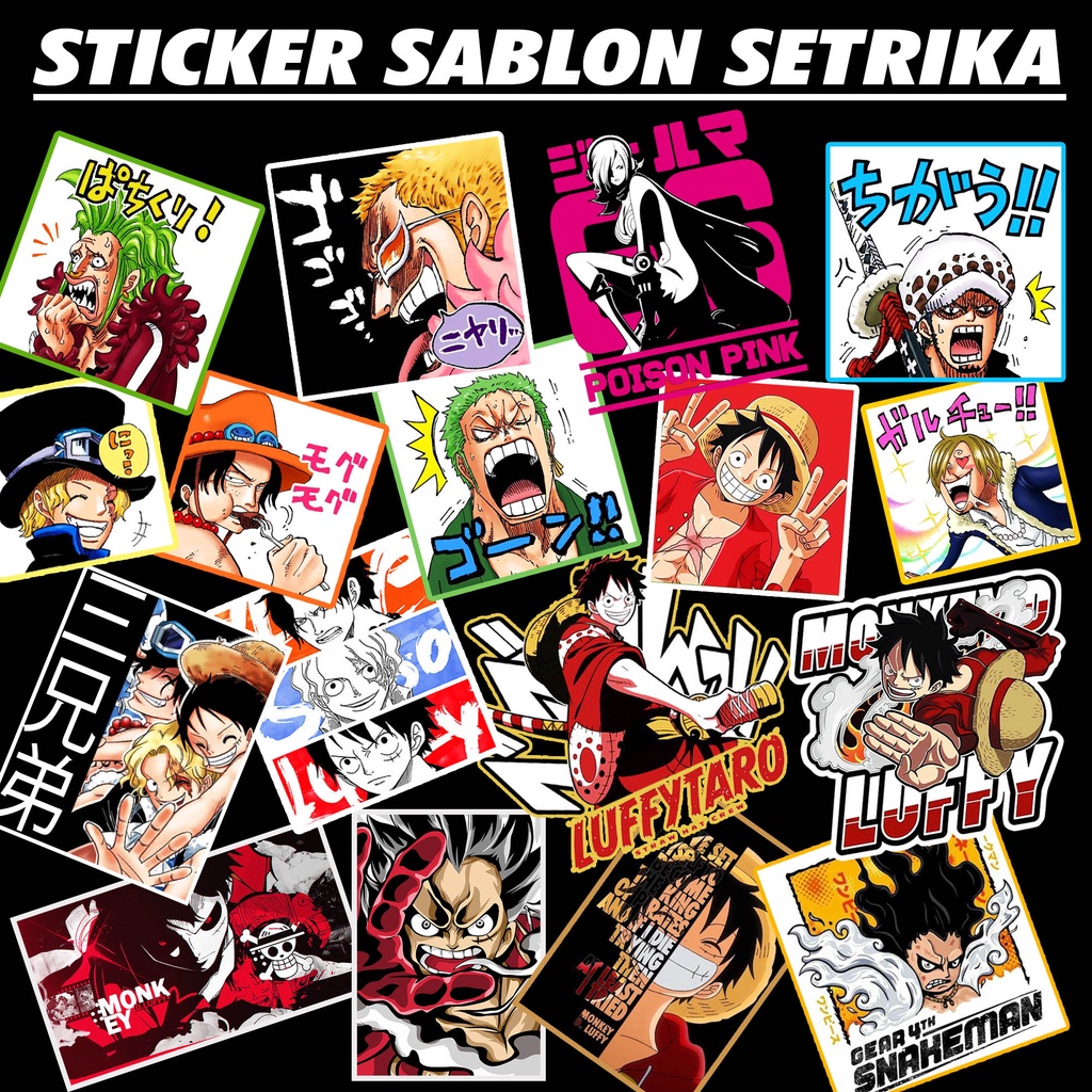 Dtf Polyflex Anime One Piece Ironing Sticker Screen Printing Jujutsu