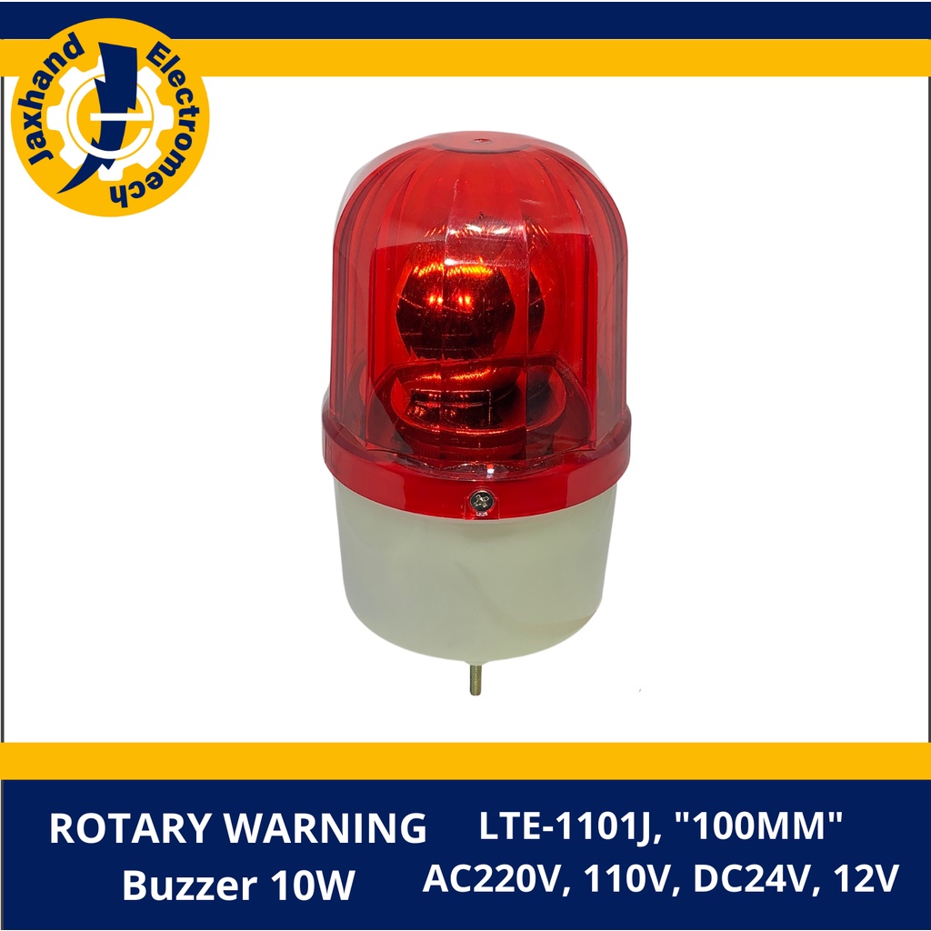 Rotary Warning Light With Buzzer W Vdc Vdc Vac Vac Red