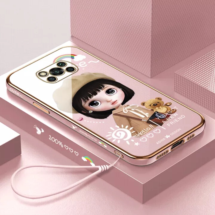 Beret Girl Casing For Xiaomi POCO X3 X3 PRO X3 NFC POCO X4 PRO POCO M4