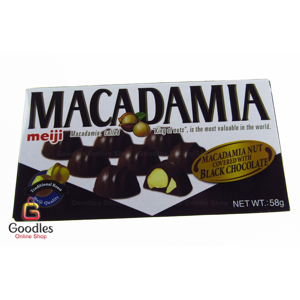 Meiji Chocolates Macadamia Black Almond Black Almond Chocolate