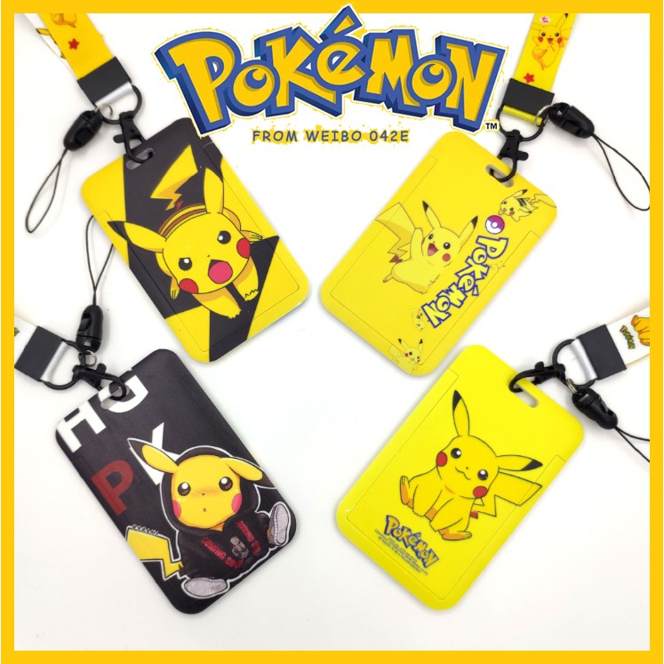 Pokemon Pikachu Card Holder With Lanyard Shopee Philippines