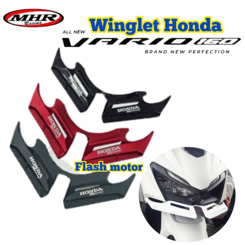 Winglet Winglet Wingled Honda Vario 160 Model Moto GP Abs Plastic MHR