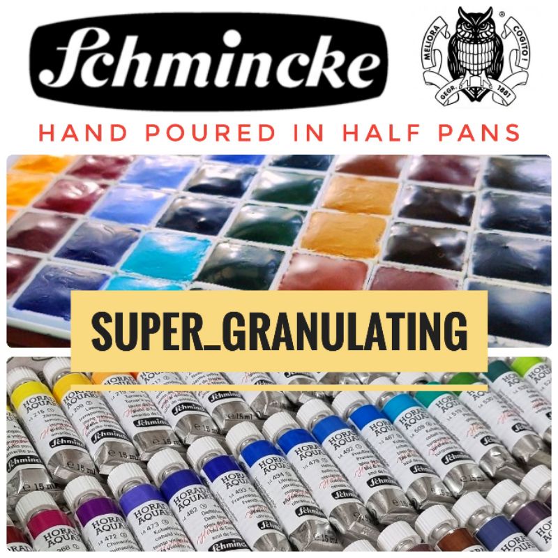 Schmincke Batch Super Granulating Colors Horadam Watercolors Hand