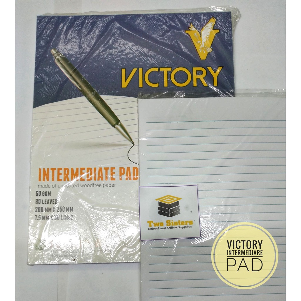 Ts Victory Intermediate Pad Sold Per Pad Shopee Philippines