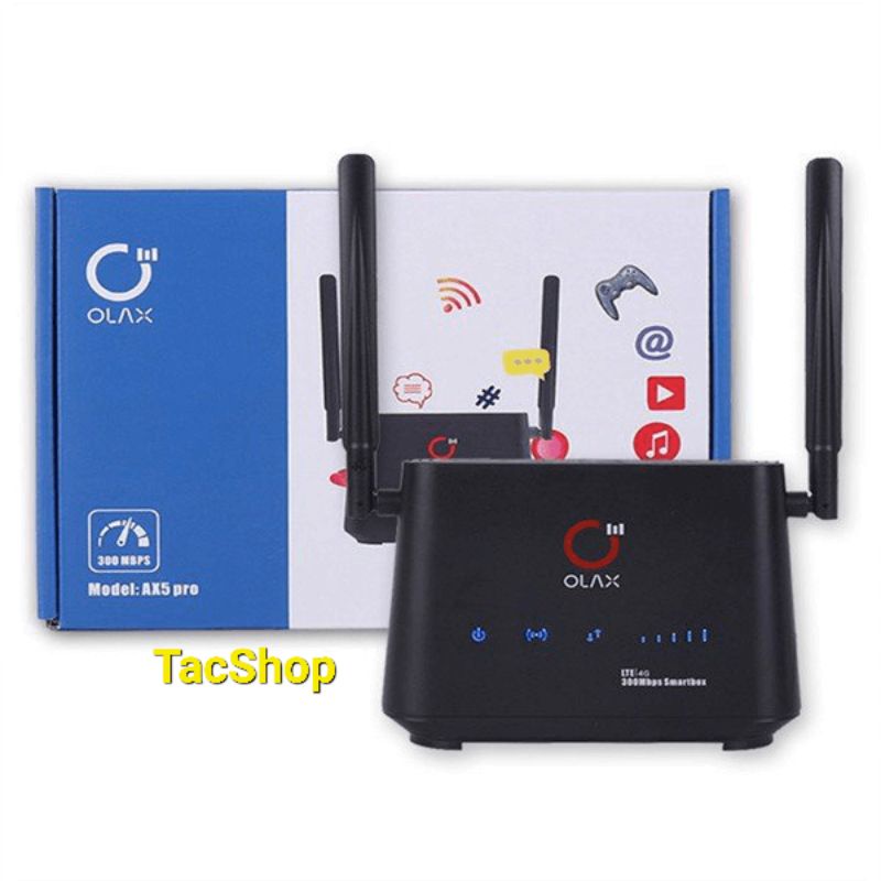 High Speed 4G OLAX AX5 PRO Cat4 Wifi Router Connects 32 Devices Direct