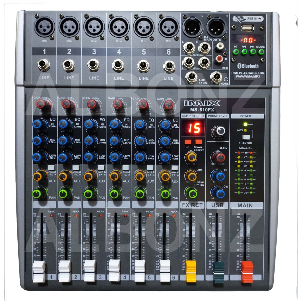 Imix By Trident Ms Fx Channel Ultra Slim Passive Mixer Original