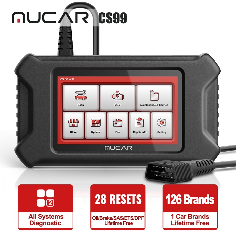 Thinkcar Mucar Cs Obd Scanner Car Diagnostic Tool With Oil Brake Sas