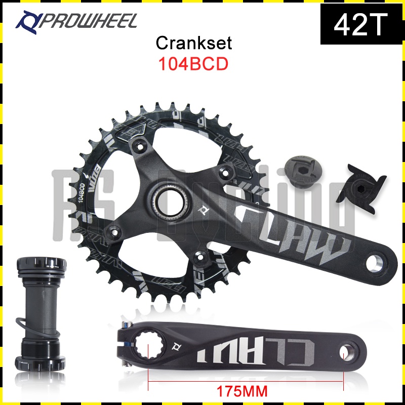 COD READY Prowheel Crankset MTB Crankset 104BCD 170mm 175mm Crank