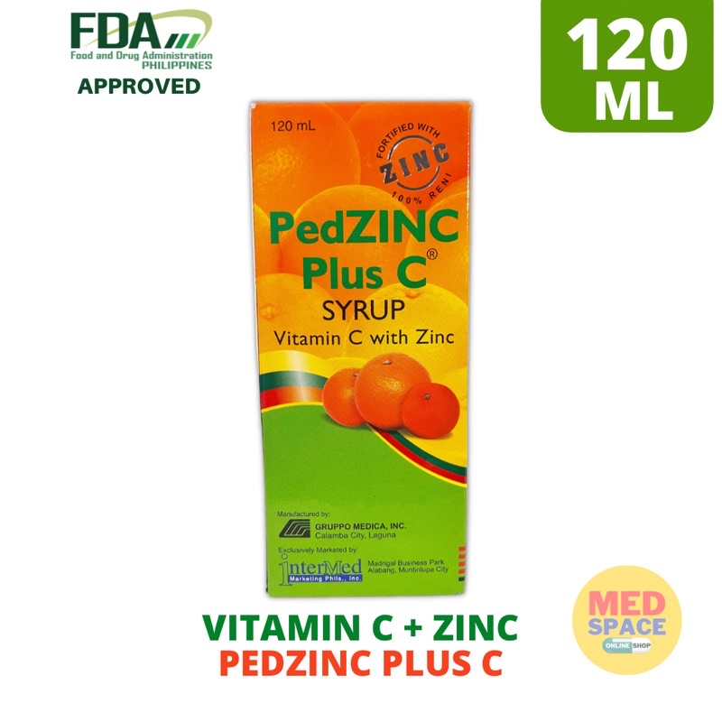 Pedzinc Plus C Syrup Vitamin C With Zinc Ml Shopee Philippines