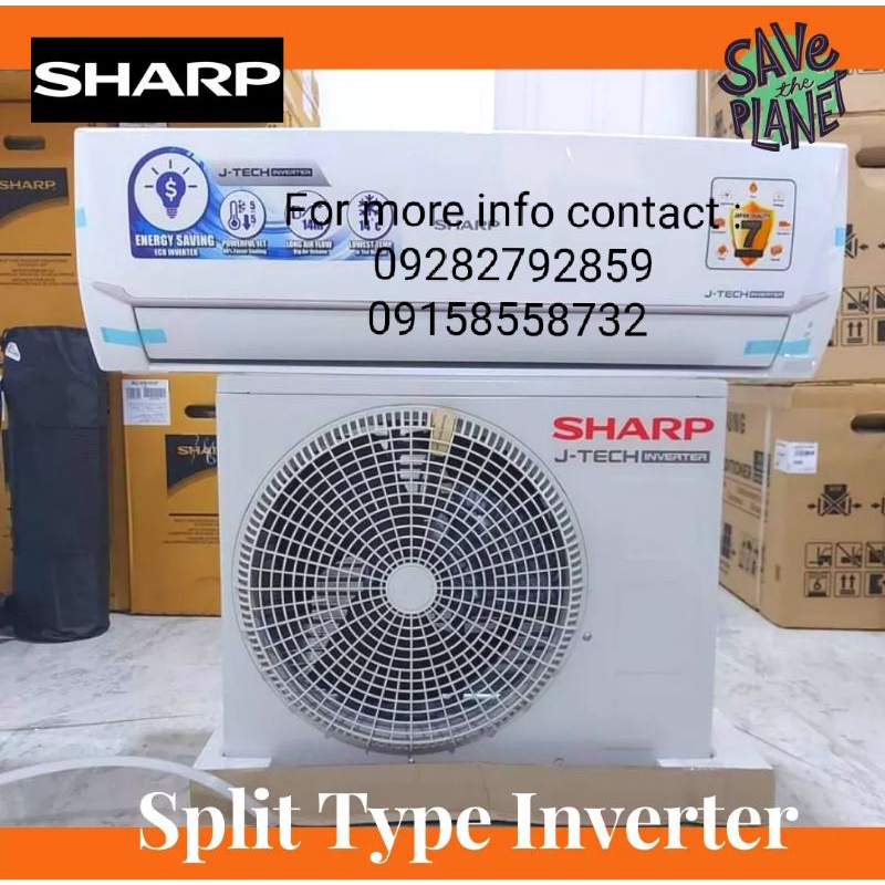 Free Installation Sharp Hp Split Type Inverter Aircon Shopee Philippines