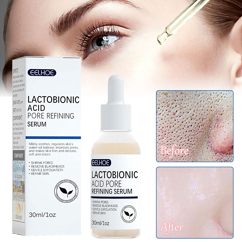 Lactobionic Acid Shrink Pore Refining Serum Repair Skin 30ml Shopee