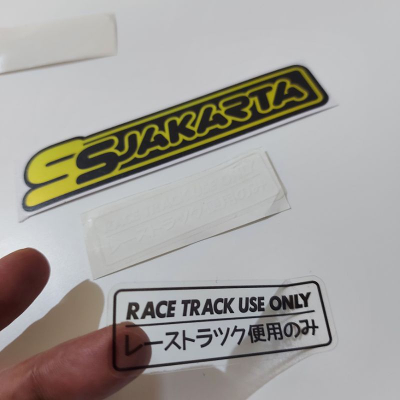 Sticker Race Track Use Only Japan Transparent Shopee Philippines