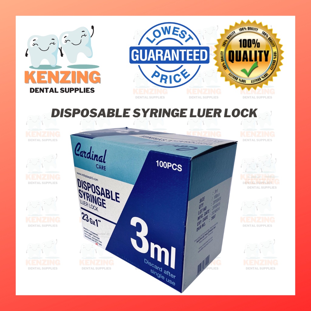 Indoplas G Cardinal Care Disposable Syringe Luer Lock Ml Sold Per