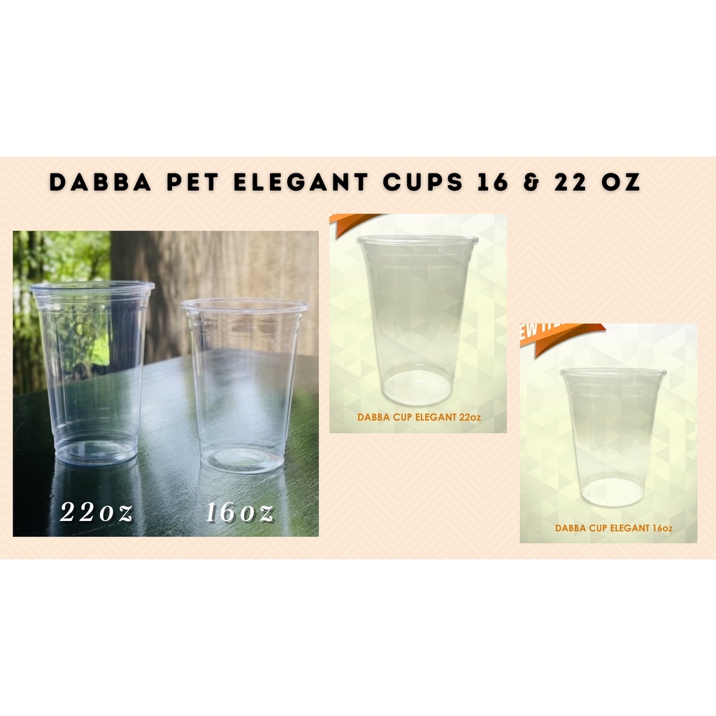 Dabba Elegant Cups 16 22 Oz 50 Pcs Per Pack CUPS ONLY Shopee