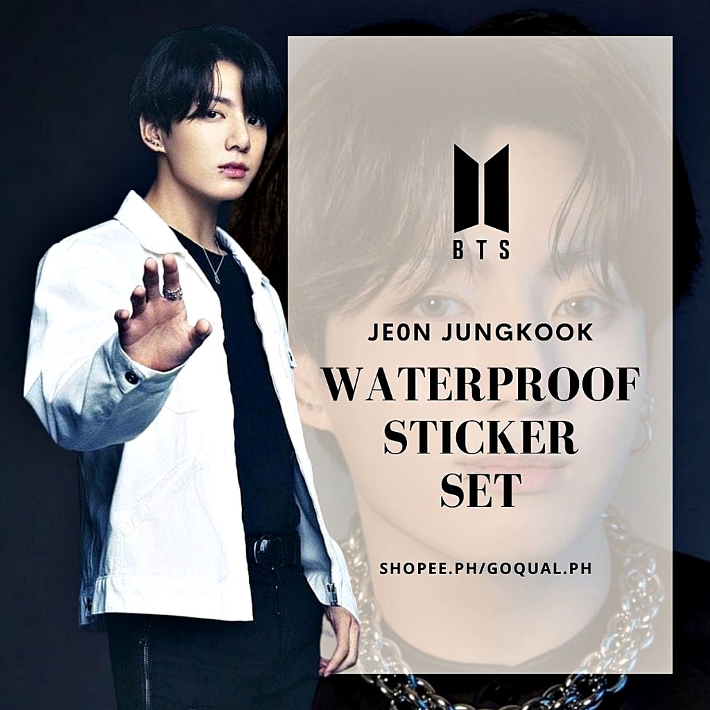 Bts Jungkook Waterproof Sticker Set Shopee Philippines