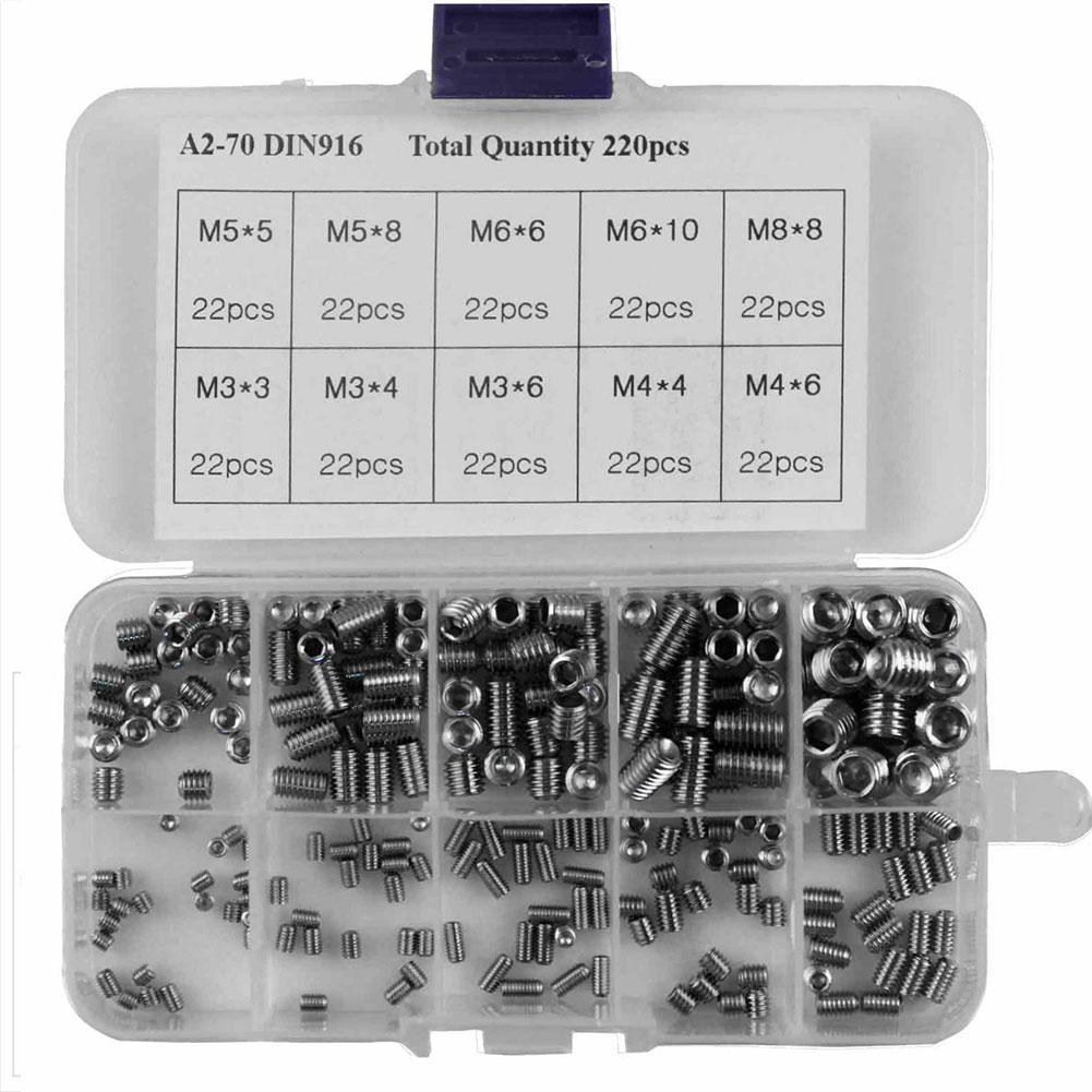 Pcs Set M M M M M Stainless Steel Allen Head Socket Hex Socket