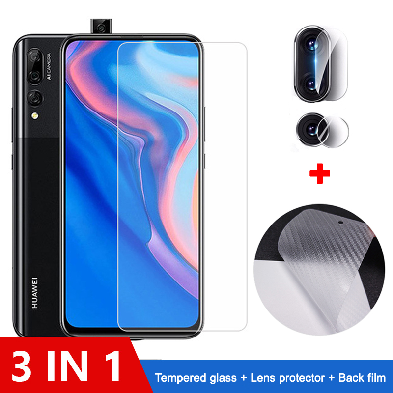 3 In 1 Huawei Y9 Prime 2019 Tempered Glass Screen Protector For Huawei