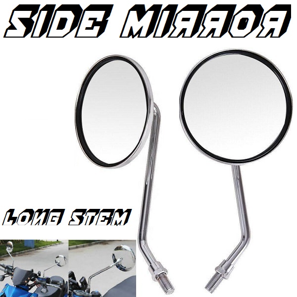 Yamaha Ytx Side Mirror Motorcycle Classic Type Long Stem Accessories