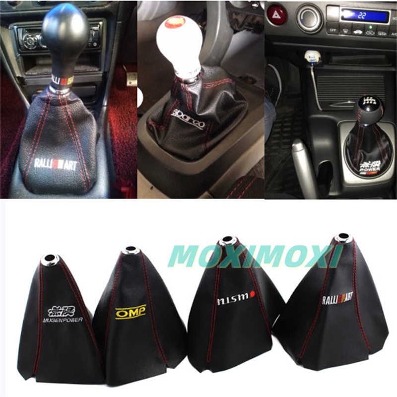 PVC Shift Lever Knob Boot Cover Shift Knob Collars For Mugen Nismo